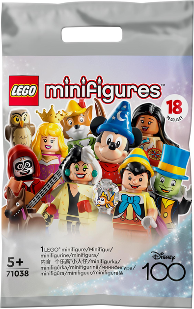 Zestaw klocków LEGO Minifigures Disney 100 8 elementów (71038) (5702017417813) - obraz 1