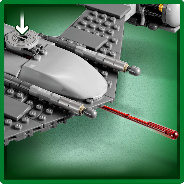 Конструктор LEGO Star Wars Мандалорський зоряний винищувач N-1 412 деталей (75325) - зображення 6