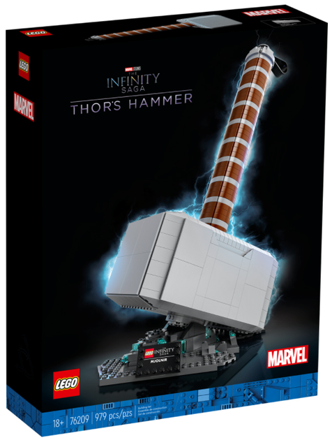 Zestaw klocków LEGO Super Heroes Marvel Młot Thora 979 elementów (76209) - obraz 1