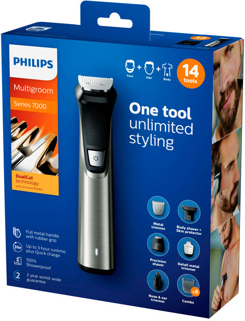 Trymer Philips Series 7000 Multigroom MG7745/15 - obraz 10