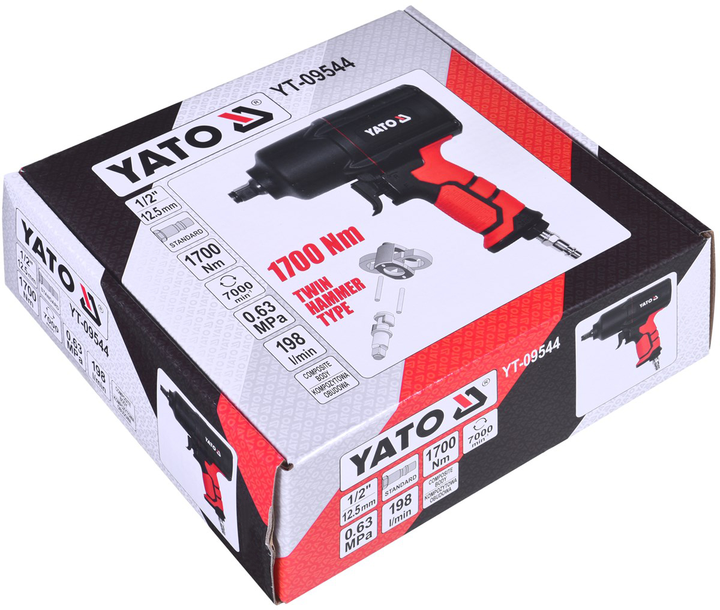 Klucz pneumatyczny YATO 1/2" 1700NM kompozytowy YT-09544 - obraz 8