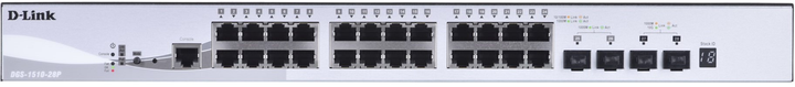Komutator D-link-DGS-1510-28P/E 28-port (PoE) Gigabit Stackable Smart Switch - obraz 2