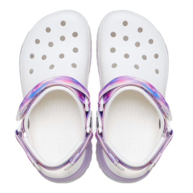 Сабо Crocs Classic Hiker Clog 36 р 22.5-23 см Белые с фиолетовым 206772-100-M4/W6 DREAM - изображение 4