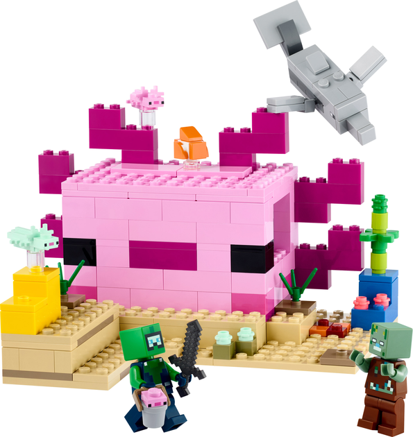 Конструктор LEGO Minecraft Дім-Аксолотль 242 деталі 242 деталі (21247) - зображення 2