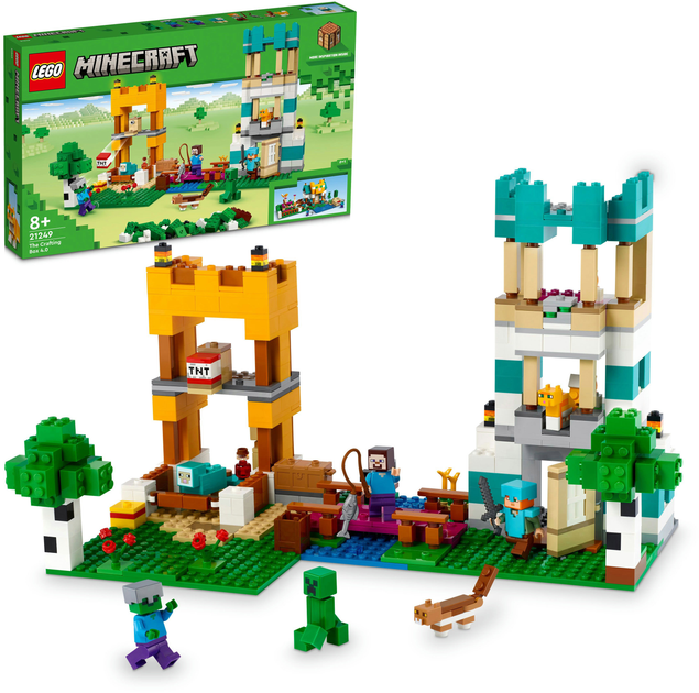 Zestaw klocków LEGO Minecraft Kreatywny warsztat 4.0 605 elementów (21249) - obraz 8
