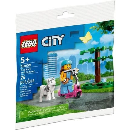 Zestaw klocków Lego City Park dla psów i hulajnoga 24 elementy (30639) - obraz 1