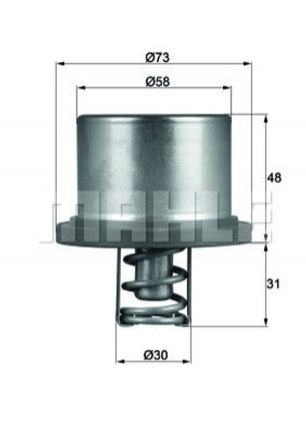 Термостат MAHLE THD 2 89 MAHLE (THD289) - изображение 1