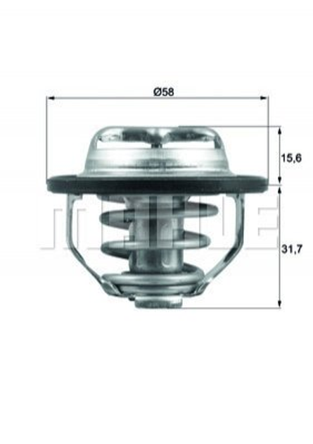 Термостат MAHLE TX 122 82 MAHLE (TX12282) - изображение 1