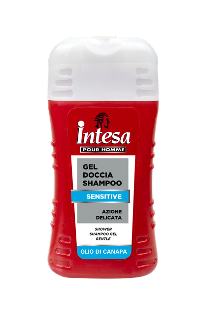 Шампунь-гель для душу INTESA Pour Homme Bath & Shower Shampoo Senstive для чутливої шкіри, 250 мл