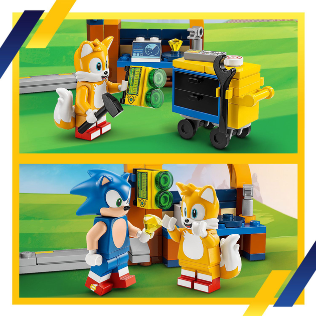 Zestaw klocków LEGO Tails z warsztatem i samolot Tornado 376 elementów (76991) - obraz 6