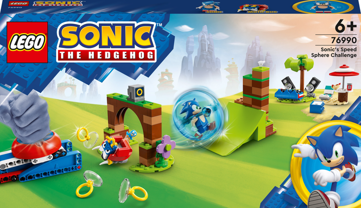 Zestaw klocków LEGO Sonic - wyzwanie z pędzącą kulą 292 elementy (76990) - obraz 1