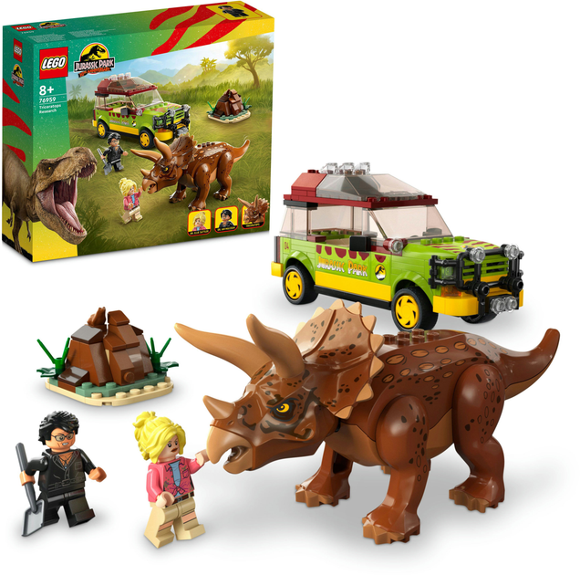 Конструктор LEGO Jurassic World Дослідження трицератопсів 281 деталь (76959) - зображення 8