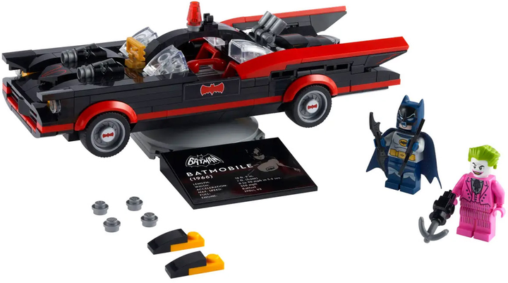 Zestaw klocków LEGO Klasyczny serial telewizyjny Batman – Batmobil 345 elementów (76188) - obraz 2