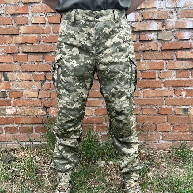 Чоловічі штани тактичні літні для військових ріп стоп 58 Піксель - зображення 2