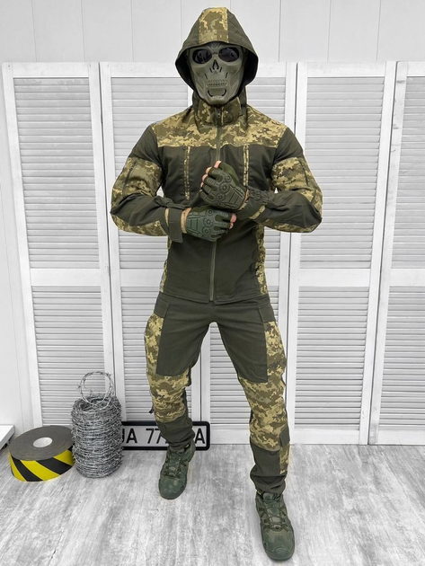 Тактический военный костюм горка Rate ( Куртка + Штаны ), Камуфляж: Пиксель ВСУ, Размер: M - изображение 1