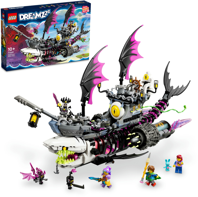 Zestaw klocków LEGO DREAMZzzzz Koszmarny Rekinokręt 1389 elementów (71469) - obraz 8