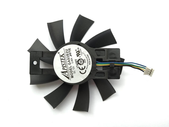 Вентилятор Apistek для видеокарты Dataland PowerColor RX 470 570 GA92B2U (GA92S2U) (№289.51) - изображение 2