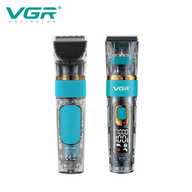 Профессиональная беспроводная машинка для стрижки VGR V-695 Salon series триммер для волос, бороды и усов - изображение 12
