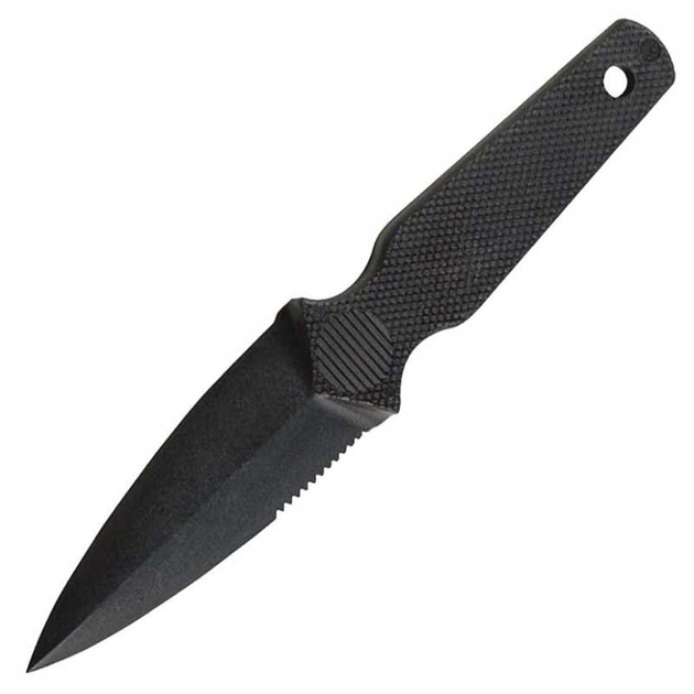 Нож фиксированный Lansky Composite Plastic Knife (длина: 178мм, лезвие: 76мм, черное), черный - изображение 1
