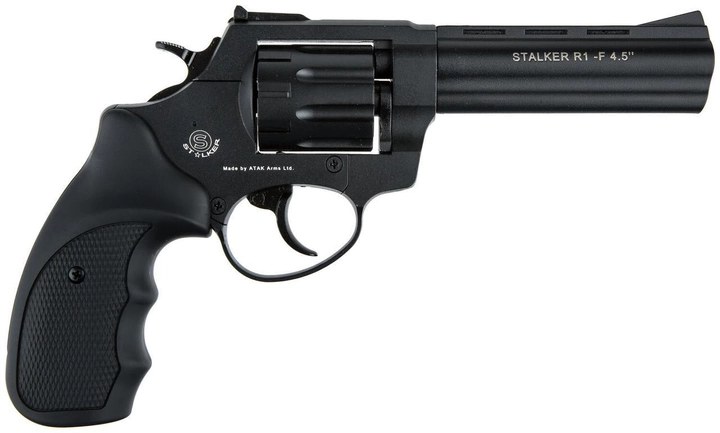Револьвер під патрон Флобера Stalker S 4,5", 4 мм (барабан силумін; корпус метал; ручка пластик) - зображення 2
