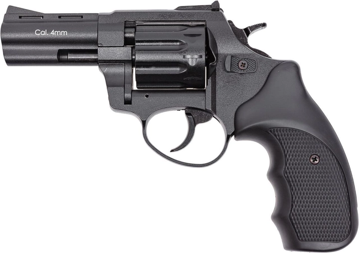 Револьвер под патрон Флобера Stalker 3", 4 мм (барабан сталь; корпус металл; рукоять пластик) - изображение 1