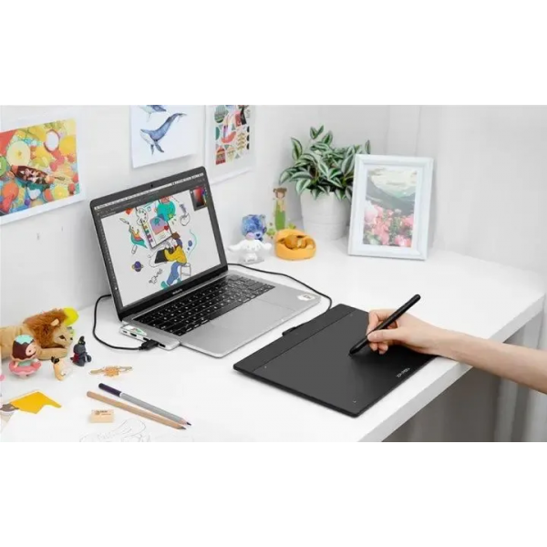 Графический планшет XP-Pen Moltis Deco Fun L для рисования Black (А6) рабочая зона мм 254 х 152.4 - Фото 3 Графический планшет XP-Pen Moltis Deco Fun L для рисования Black (А6) рабочая зона мм 254 х 152.4 - изображение 3