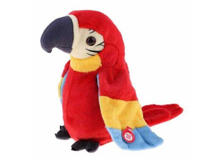 Интерактивная игрушка говорящий Попугай Parrot Talking Красный – фото ...