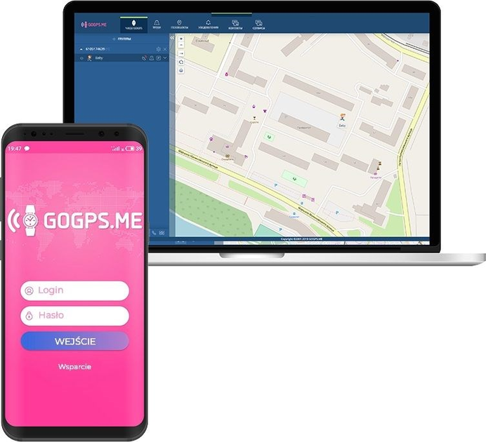 Smartwatch dziecięcy z GPS GOGPS ME K17 różowy (K17PK) - obraz 3