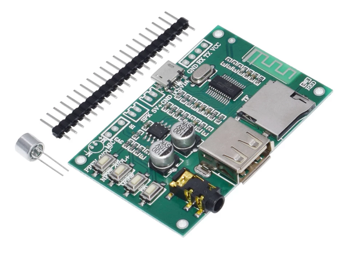 Декодер с воспроизведением MP3/WAV/FLAC/APE Bluetooth 5.0 поддержка флешки и micro SD карт, плата - Фото 2 Декодер с воспроизведением MP3/WAV/FLAC/APE Bluetooth 5.0 поддержка флешки и micro SD карт, плата - изображение 2