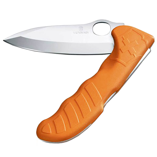 Нож складной Victorinox Hunter Pro One Hand (130мм), оранжевый, чехол 0.9410.9 - изображение 1