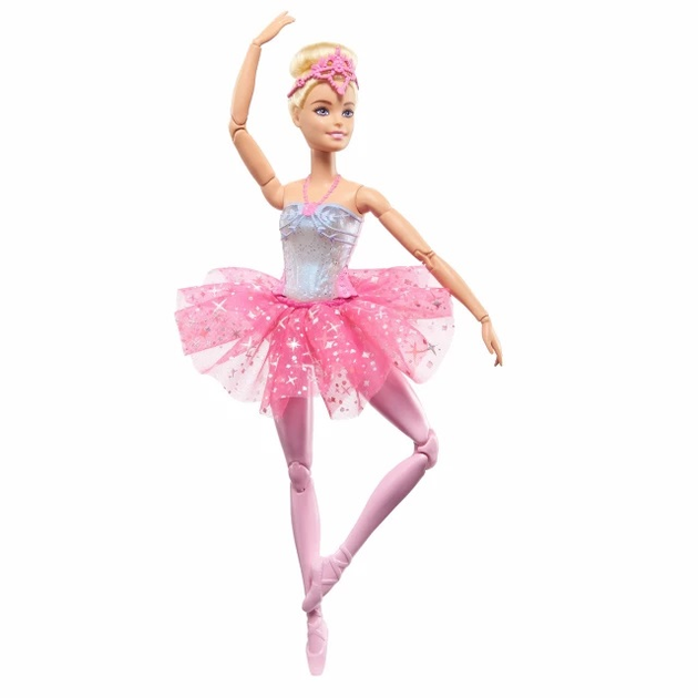 Lalka Blondynka Baletnica Barbie Magiczne swiatelka (194735112241) - obraz 2