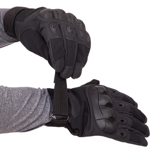 Рукавички тактичні із закритими пальцями SP-Sport BC-8792 колір: Чорний, розмір: L - изображение 2