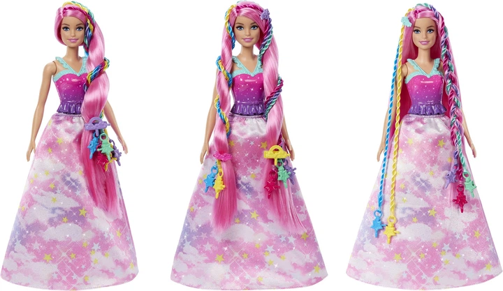 Lalka Barbie Księzniczka Zakręcone pasemka (194735141579) - obraz 3