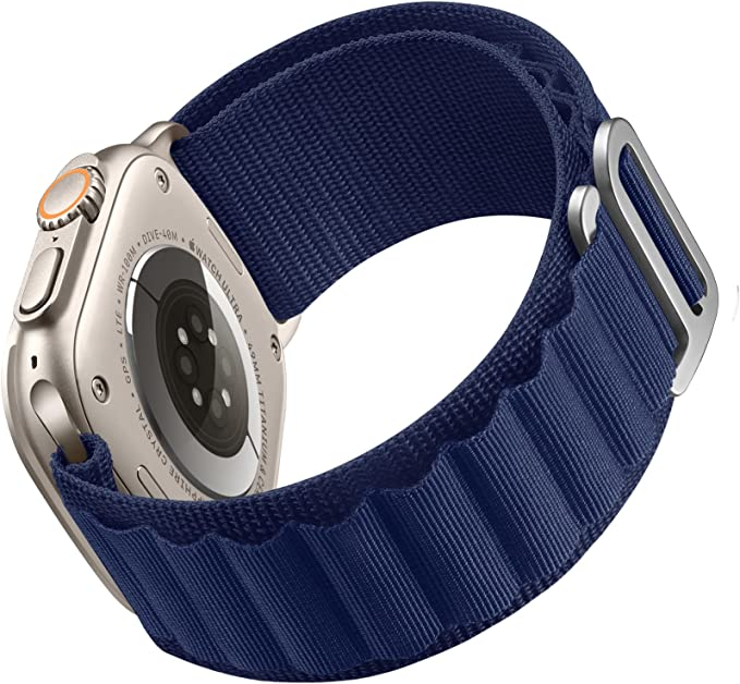 Тканевый ремешок Alpine Loop для Apple Watch 42/44/45/49 mm Navy Blue - изображение 3