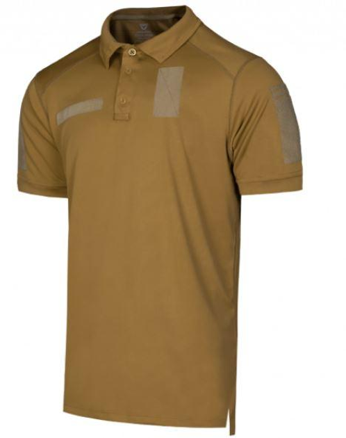 Тактична футболка поло Polo 54 розмір XXL,футболка зсу поло койот для військовослужбовців,чоловіча футболка поло - зображення 2