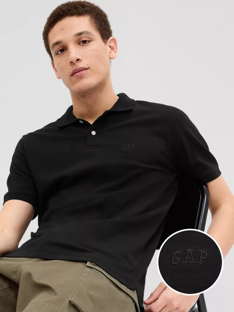 Поло GAP F-LOGO PK POLO XL Чорний 586306-03 - Фото 1 Поло GAP F-LOGO PK POLO XL Чорний 586306-03 - изображение 1