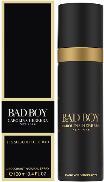 Carolina Herrera Bad Boy Dezodorant w sprayu dla mężczyzn 100 ml (8411061958544) - obraz 1