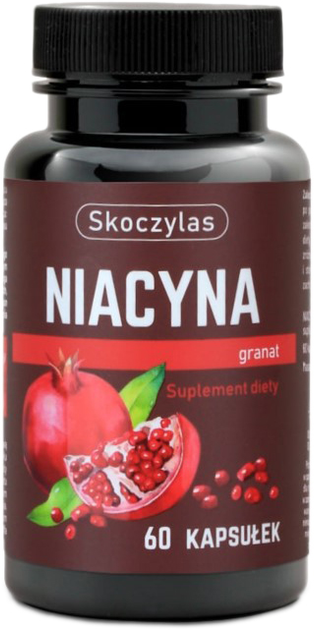 Харчова добавка Skoczylas Ніацин Гранат 60 капсул (5903631208638) - зображення 1