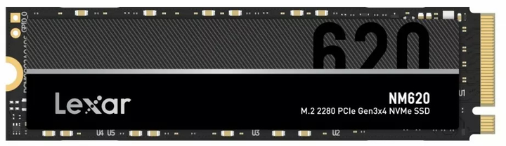 Dysk SSD Lexar NM620 1TB NVMe M.2 2280 PCIe 3.0 x4 3D NAND (TLC) (LNM620X001T-RNNNG) - obraz 1