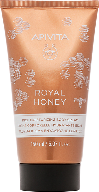 Krem do ciała Apivita Royal Honey Wzbogacony nawilżający 150 ml (5201279074210) - obraz 1