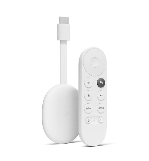 Приставка Google Chromecast with Google TV 4K white – фото