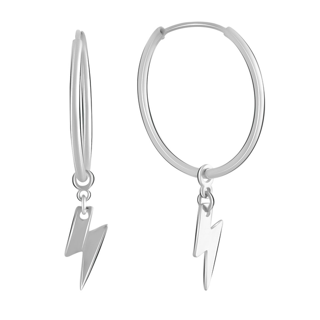 Серебряные серьги без камней (2073796) от продавца: SilverLine – в ...