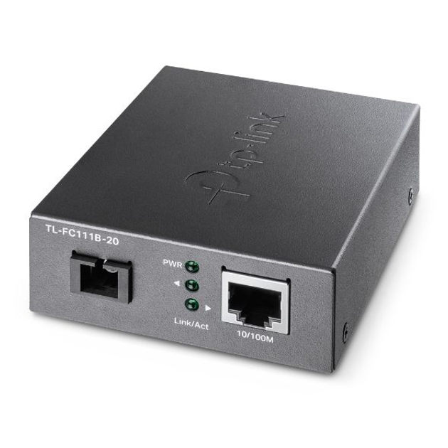 Медiаконвертер TP-LINK TL-FC111B-20 100Base-TX-100Base -FX WDM (TX 1310nm RX 1550nm) SM 20km SC - изображение 1
