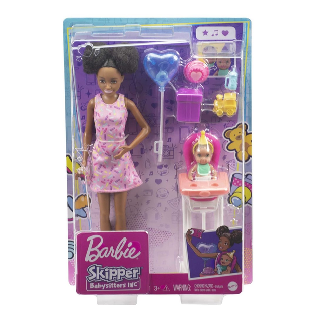Ігровий набір із ляльками Barbie Няня Барбі Міні-День народження GRP41 (887961909616) - зображення 6