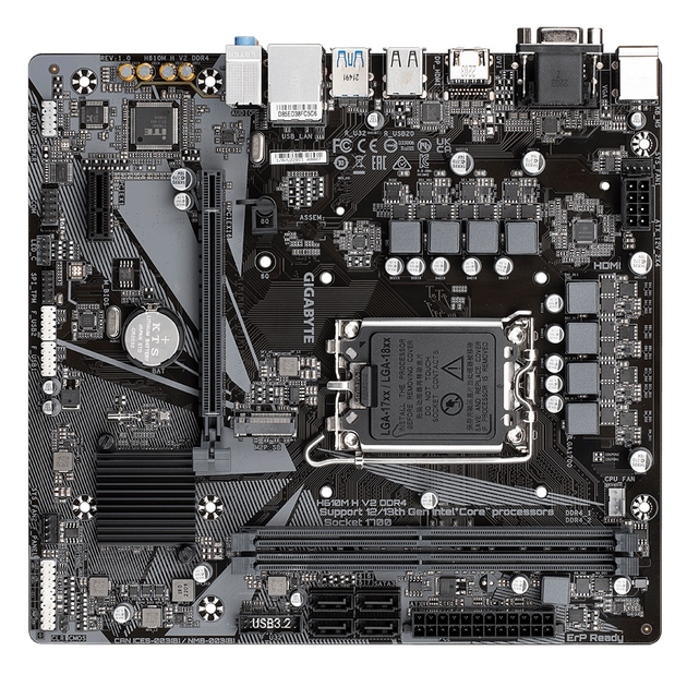Материнская плата Gigabyte H610M H V2 DDR4 Socket 1700 - изображение 4