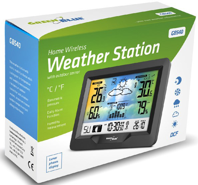 Метеостанція GreenBlue GB540 (5902211113348) - зображення 6