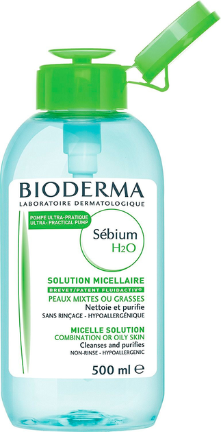 Płyn micelarny Bioderma Sebium H2O Pump 500 ml (3401396991830) - obraz 2