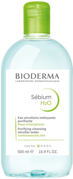 Płyn micelarny Bioderma Sebium H2O 500 ml (3401575645851) - obraz 1