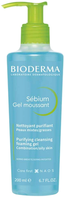 Гель Bioderma Sebium Очисний 200 мл (3401578653709) - зображення 1