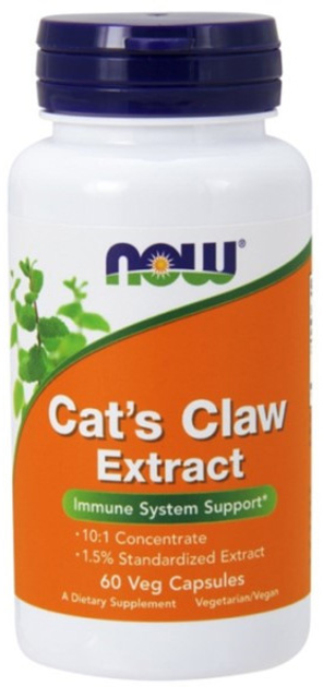 Suplement diety Now Foods Cats Claw Extract 565 mg 60 kapsułek (733739046161) - obraz 1